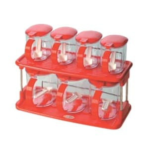 MURAH NAGATA TEMPAT BUMBU SUSUN KITCHEN SET 757 PLASTIK HIJAU ORANGE