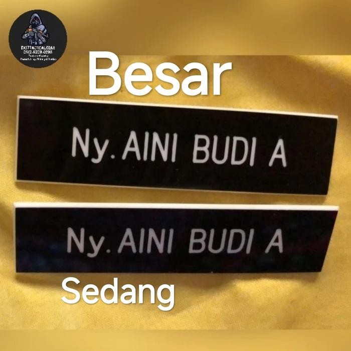 

TERMURAH Papan Nama Akrilik PDH (Peniti) TNI POLRI