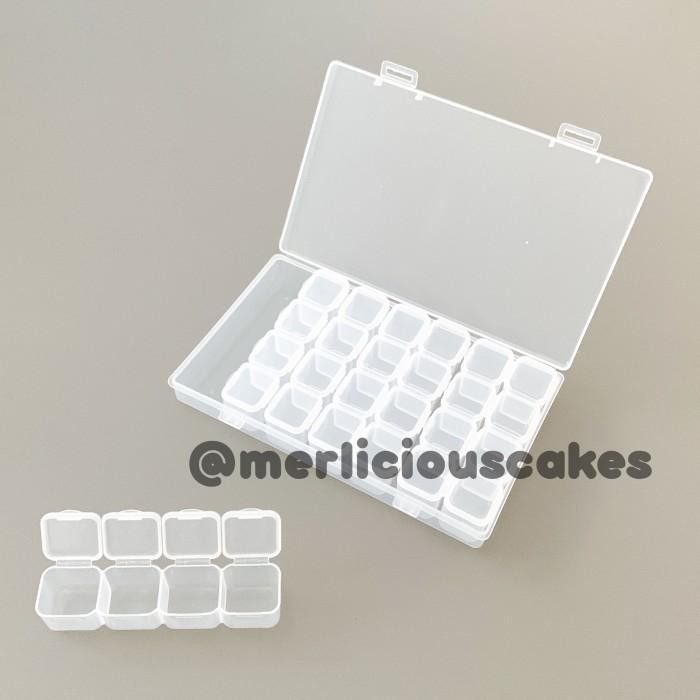 

NEW PRODUK PAINT POT CONTAINER LUSTRE DUST STORAGE PAINT PALETTE TRAY PALET CAT MAWAR-89