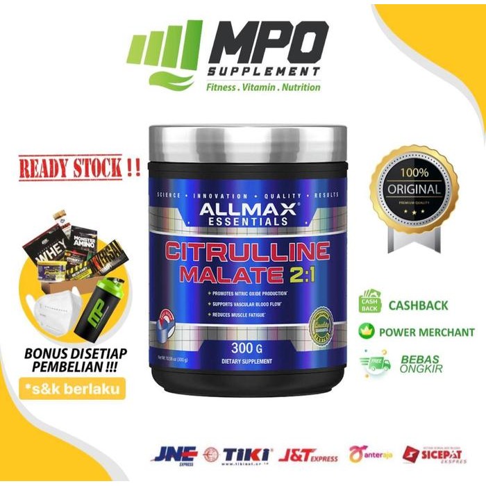 Allmax Citrulline Malate 2:1 (300gr) Muscular Endurance Enhancer