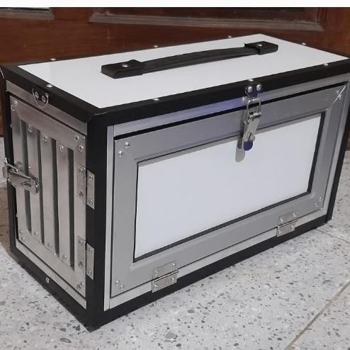 Travel Box Burung Parrot Ukuran Medium, kakak tua, african grey, Nuri
