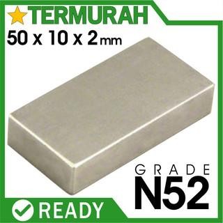 

New magnet neodymium 50x10x2mm 50x10x2 mm 50 x 10 x 2 persegi kotak