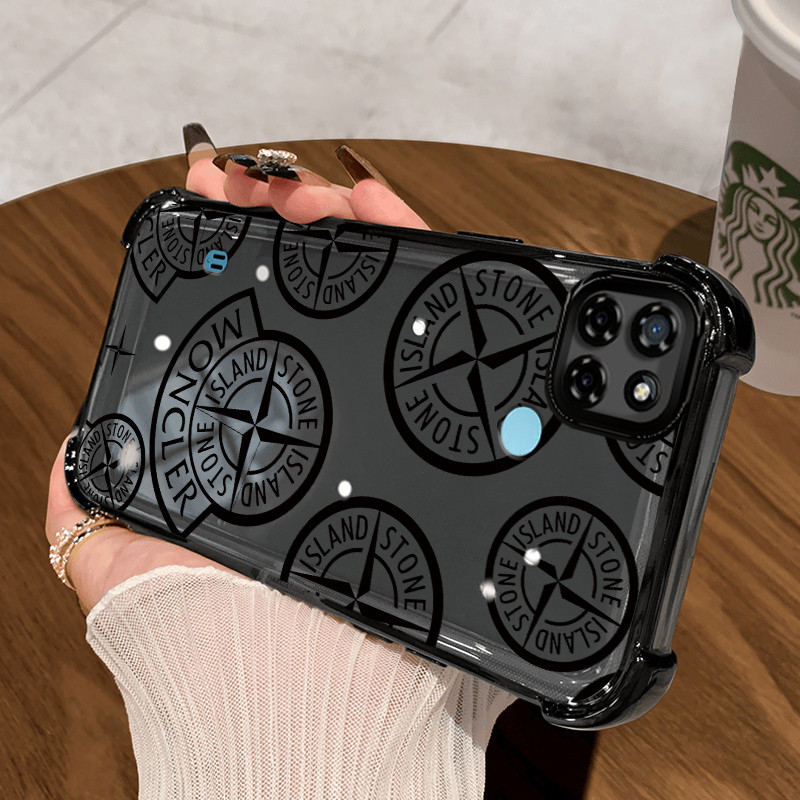 Casing Hp untuk Realme C21Y Realme C25Y C21 C15 Case Manusia Kasing airbag Kesing Silikon Tipis  Sof