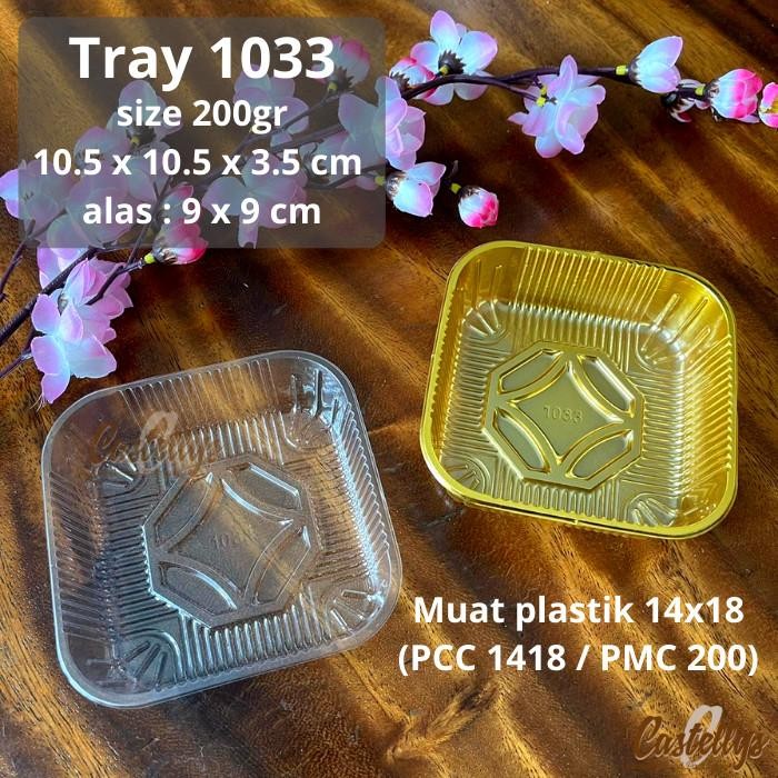 

Tray Mika Plastik 1033 Mooncake 200gr Pia Kue Bolu Mochi Pudding dll