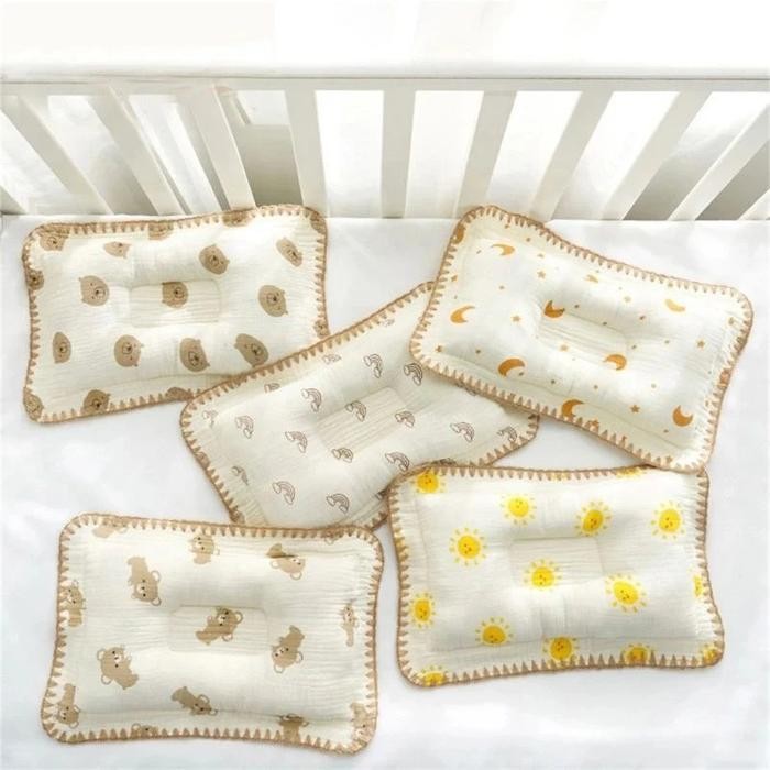 

Bantal Kepala Bayi Anti Peyang Bahan Muslin Bamboo Import Newborn