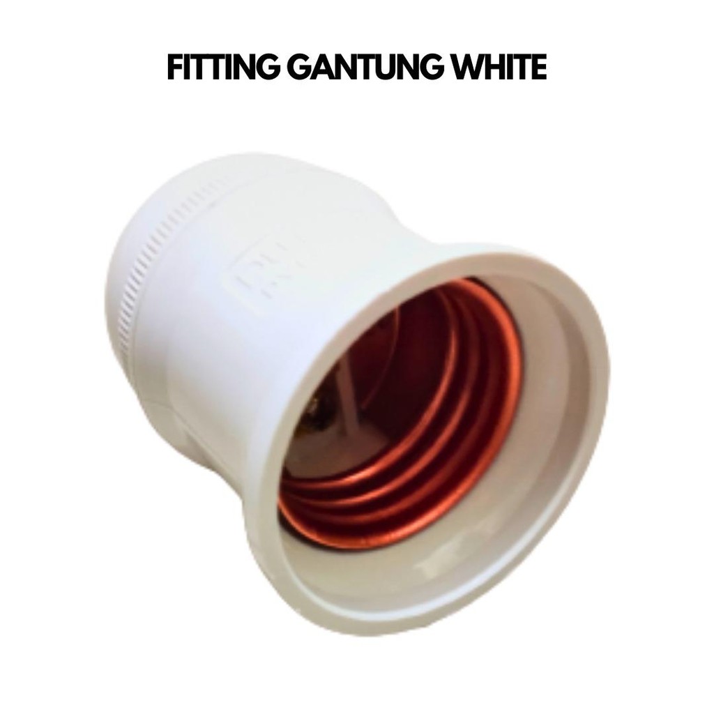 Fitting Lampu Fitting Gantung Lampu Fitting E27 DUTRON Putih 216L MODEL Broco GROSIR SBJ
