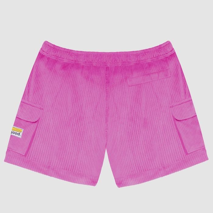 Osgood - Celana Pendek Corduroy Cargo Pants - Pink