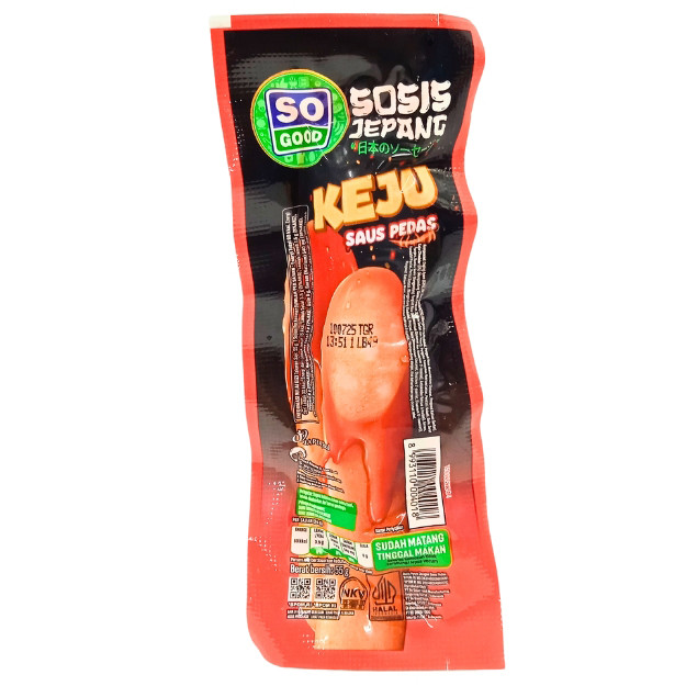 

S27079 SO GOOD KEJU SAOS PEDAS SOSIS RTE 55GR MAJU BERSAMA (20250910)