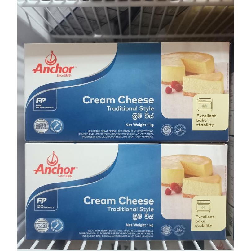 Pilihan- Anchor Cream Cheese / Keju Krim 1Kg - Keju Cream Cheese