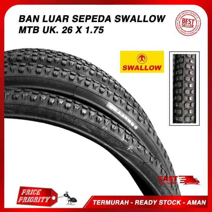 Pilihan- Ban Luar Sepeda Swallow Mtb 26 X 175 / Ban Luar Sepeda 26 X 1.75 Mtb