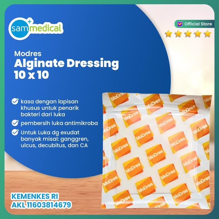 MoDres Alginate Dressing 10 x 10 cm - Pembalut Luka
