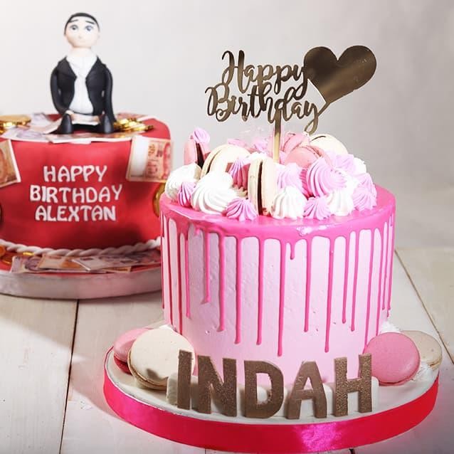 Pull Out Money Cake Pink / 20 cm / MOHON BACA KETERANGAN