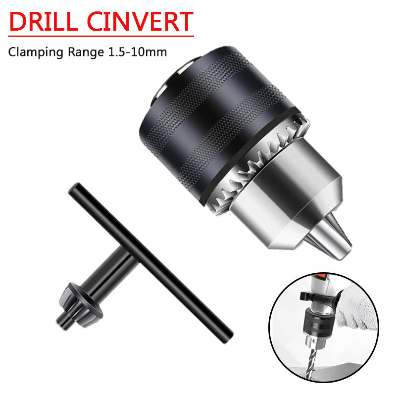 Angle Grinder Electric Drill Conversion Collet 1.5-10mm 3/8 Chuck