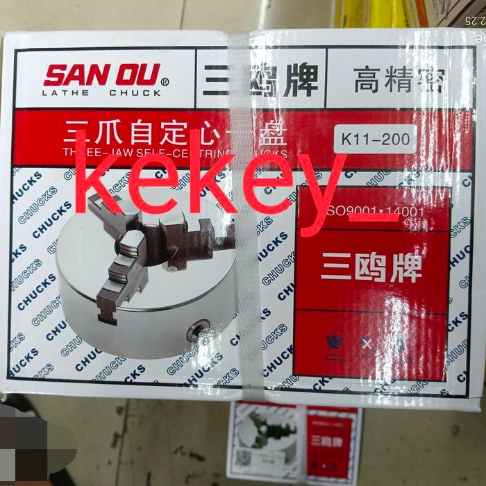 Terlaris Chuck Bubut 8" Inch 3 Jaw / Claw Bubut 3 Jaw / Catok Kepala Bubut 8" Inch Sanau