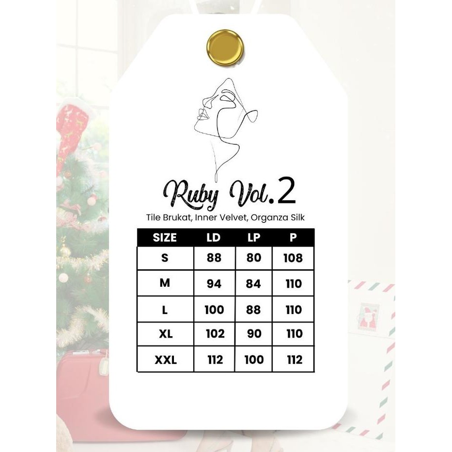 Pilihan- Miss Nomi - Rubyy Dress / Dress Pesta / Dress Kondangan / Brukat / Dress Tile / Party