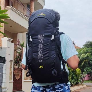 Consina Hike - Carrier 45 Liter Tas Gunung Pria Wanita Carier Tas Hiking Outdoor Keril Tas Ransel