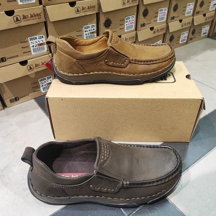 Ready Sepatu Kulit Slip On Pria Jim Joker Earth 4
