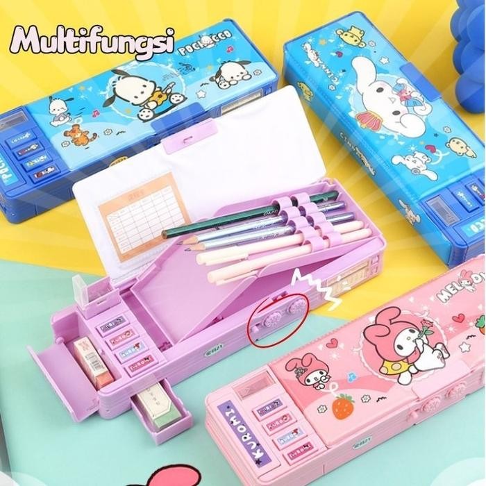 

PROMO! CODTempat Pensil Multifungsi Kuromi, Tempat Pensil Kunci Kata Sandi Anak Perempuan, Tempat