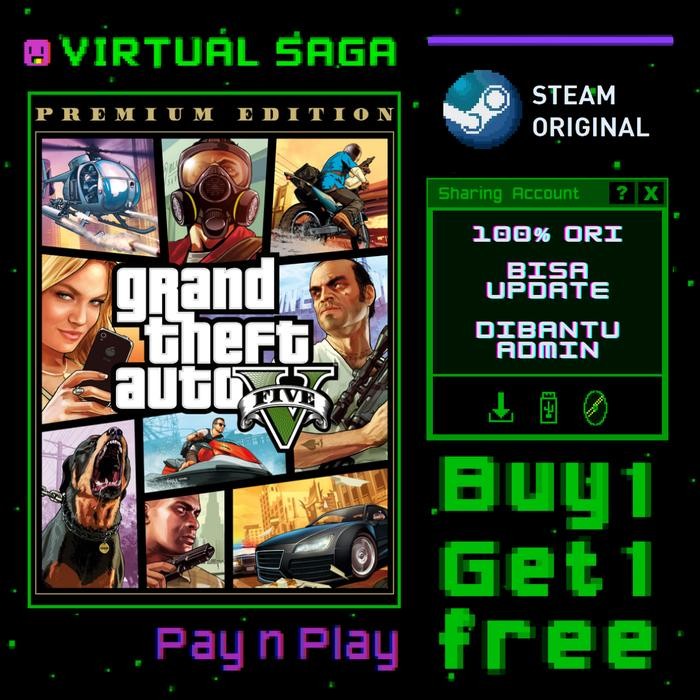 Pilihan- Gta V Steam Sharing Pc Game Gta 5