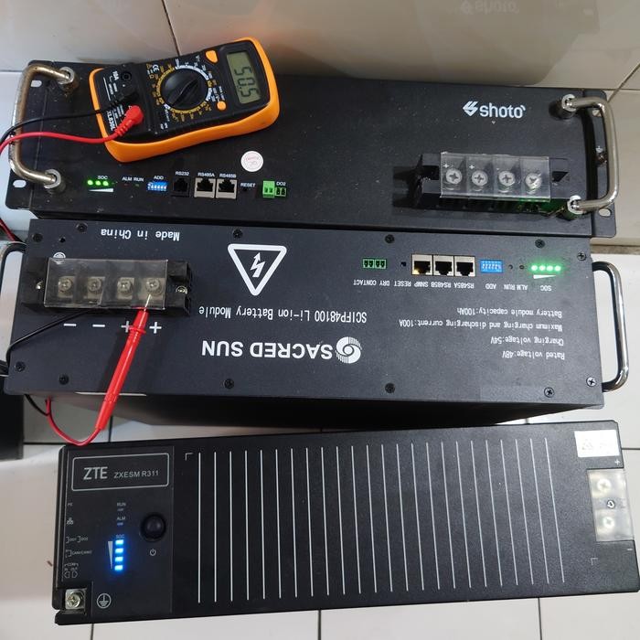 EJ Baterai lifepo4 Huawei, ZTE, Shoto, Sacred sun, 48V 100Ah tahun 2020-2024 lithium