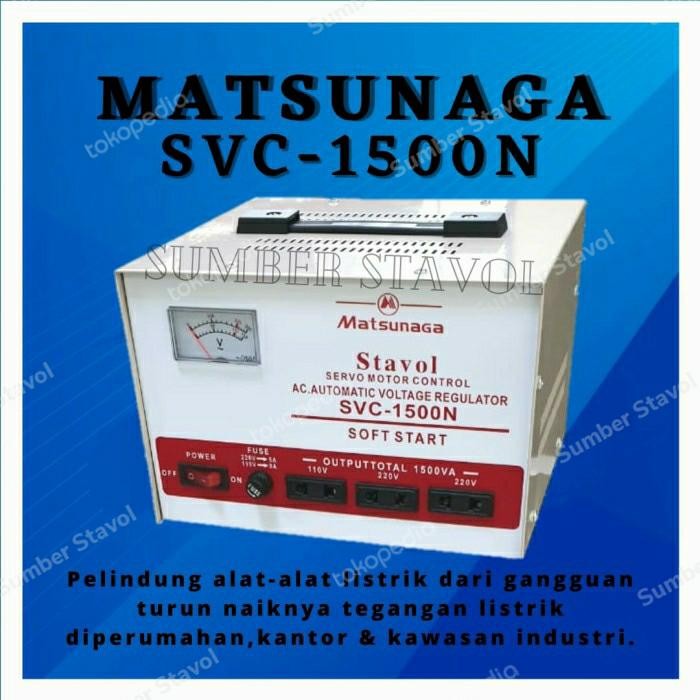 Mantab Stabilizer 1500 Watt-Stavol 1500Va-Matsunaga 1500N Stavolt Matsunaga Terlariss 