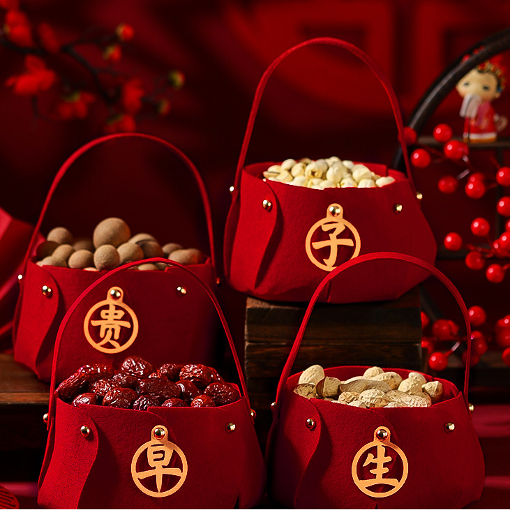 Early birth mold engagement dried fruit combination basket wedding decoration wedding room decoratio