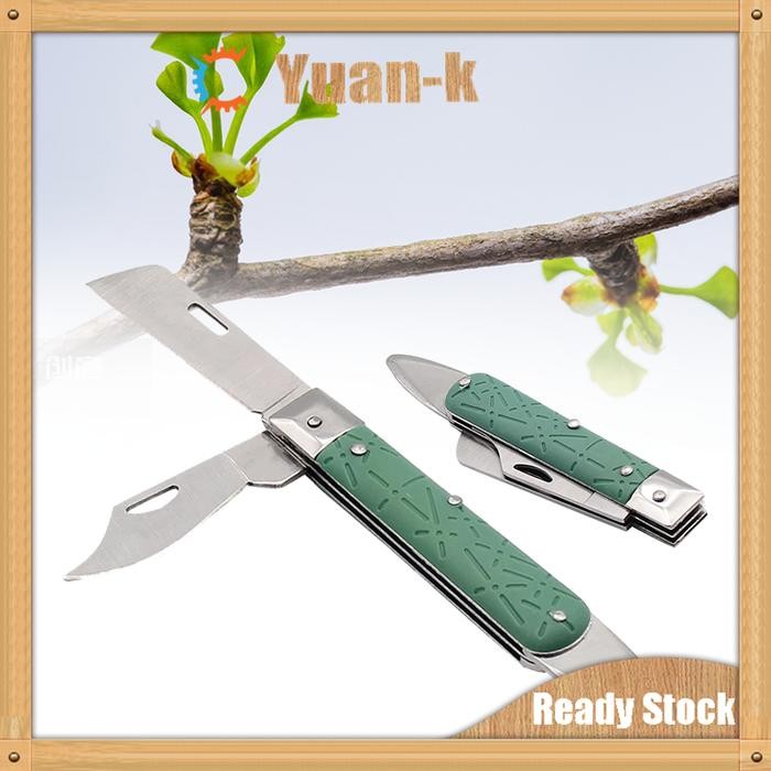 3in1 Folding Grafting Knife / Pisau Lipat Okulasi Cangkok Tanaman / Pisau Okulasi Cangkok Tanaman