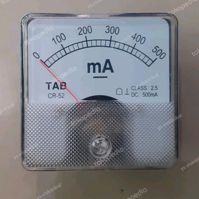 Ampere Meter Analog DC CR-52 500 mA