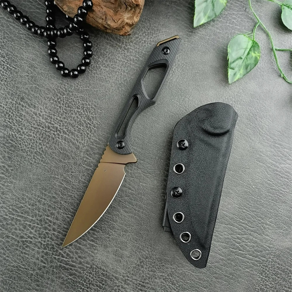 TOOR Tactical Fixed Blade Knife Wilderness Combat Knife D2 Blade G10 Handle Lightweight EDC Outdoor