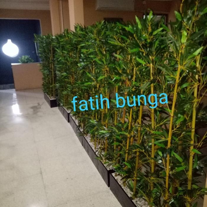ASLI pohon bambu partisi/penyekat ruangan/bambu s/bambu artificial/bunga READY STOCK