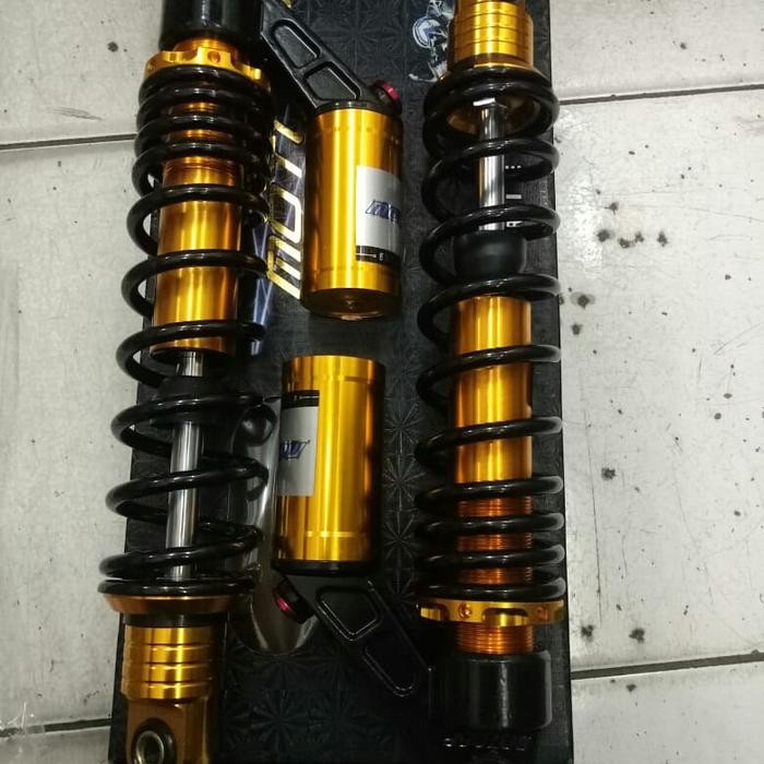 SHOCK BREAKER BELAKANG TABUNG ATAS MEREK MOTOGP UK 340MM SUPRA