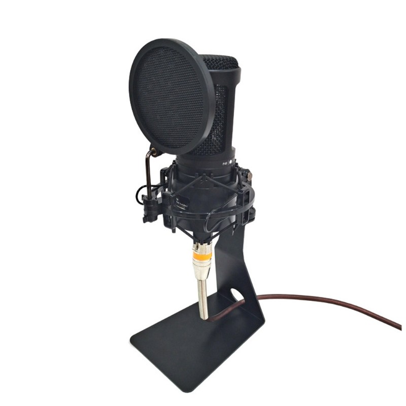 Iron Triangle Metal Microphone Stand  Microphone Desktop Shock Mount