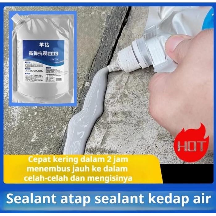 LEM BETON ELASTIS TINGGI MULTIFUNGSI 200ML LEM RETAK BETON PENUTUP RETAK BETON LEM ANTI BOCOR RUMAH