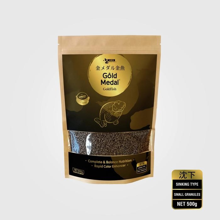 PAKAN IKAN KONISHI NEW GOLD MEDAL SINKING GRANULE 500GR