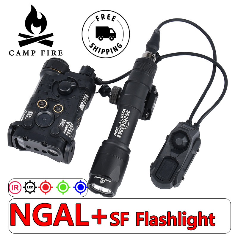 WADSN NGAL PEQ 15 DBAL-A2 Red Green Blue IR Battery Box Surefir M300 M600 Flashlight AR15
