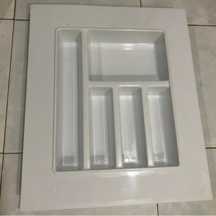 tempat sendok laci putih / sekat laci / sendok garpu kiten set