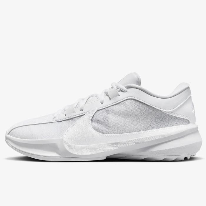fb17- Sepatu Basket Nike Zoom Freak 5 Tb Ep Triple White Original Fn7306-100