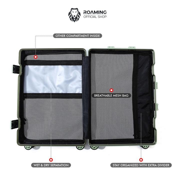 9pli- Koper Roaming Size Kabin Dan Bagasi Suitcase Luggage T004