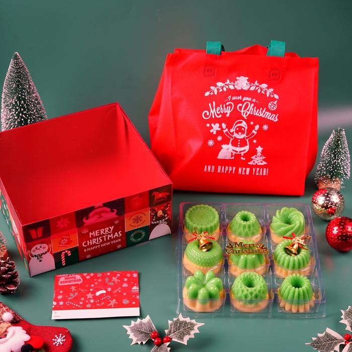 PUDING LUMUT HAMPERS NATAL / PUDING ISI 9 HAMPERS MERRY CHRISTMAS