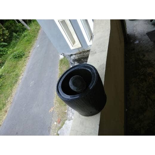 Lumpang Batu Kali Super Halus 18cm + Alu