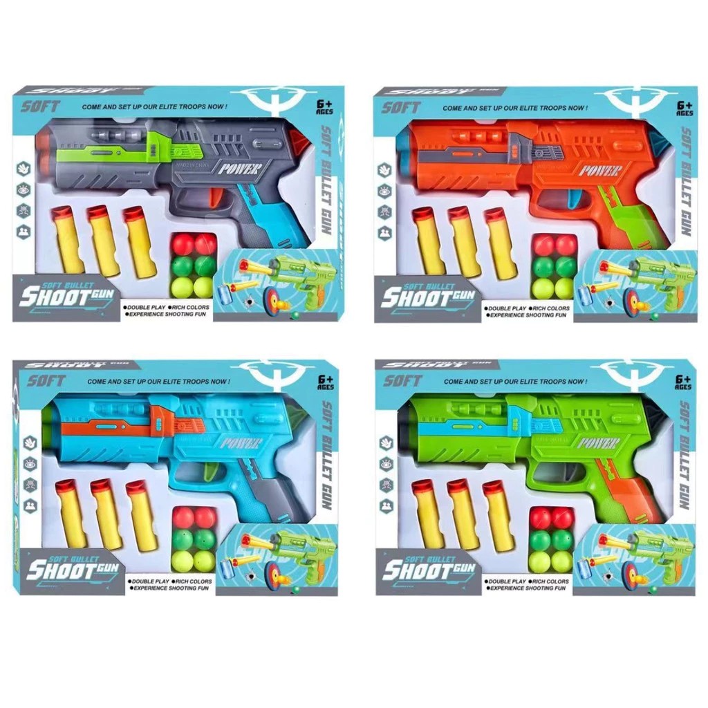 betulan murah Mainan Anak 6886-2 SHOOT GUN SOFT BULLET Mainan Tembakan Soft Bullet Anak Shoot Gun An