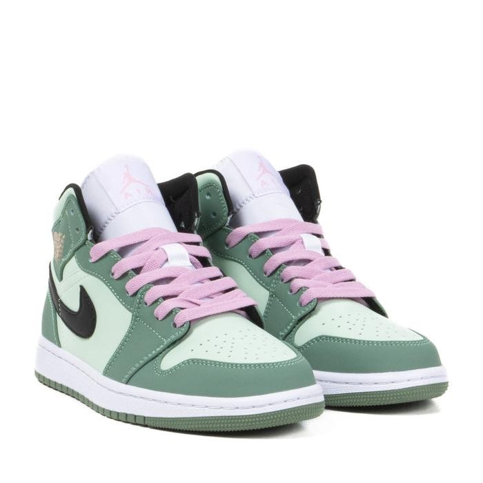 Ready Air Jordan 1 Mid Se Dutch Green Black Barely Green