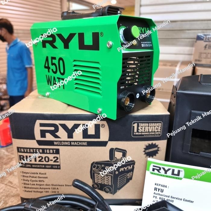 Terpopuler Mesin Las Inverter Ryu Rii 120 450Watt / Trafo Las 450 Watt Ryu 120 A Terlariss 