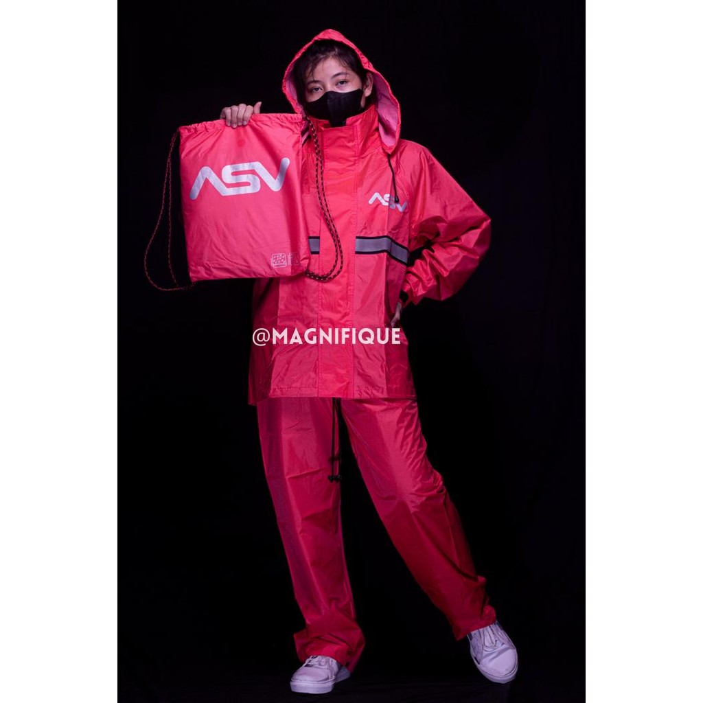 Jas Hujan Setelan Mantel Hujan ASV Original Parasut Anti Air