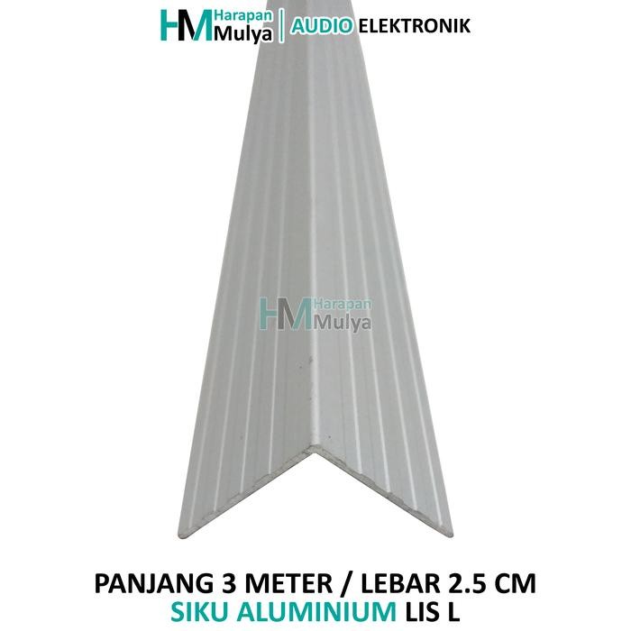 BeliBeliSale- (3M / 3 Meter) Siku Aluminium Lis L / Alumunium Hardcase Box Speaker