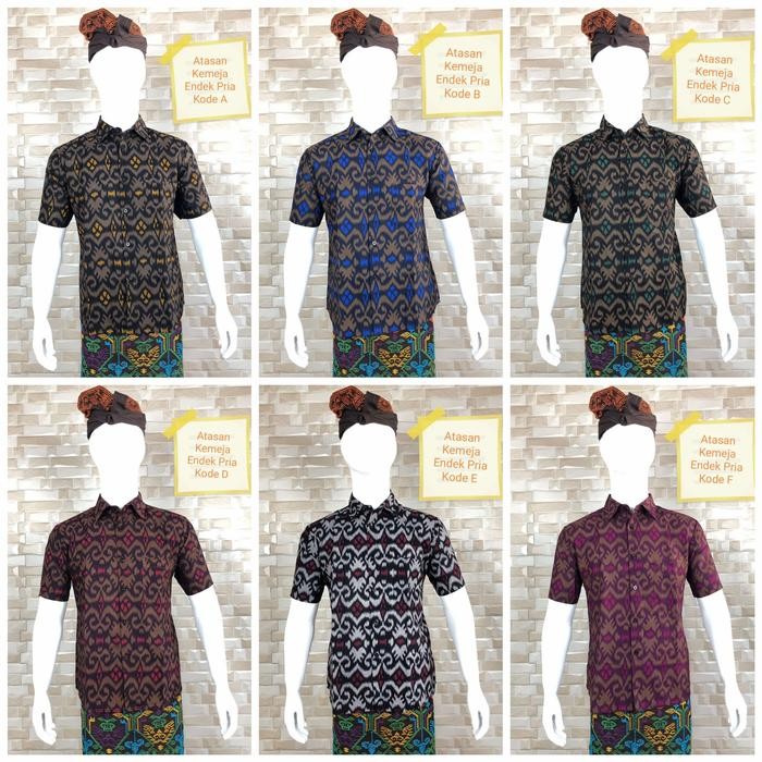 SIAPKIRIM Baju endek pria pakaian abali READY STOCK