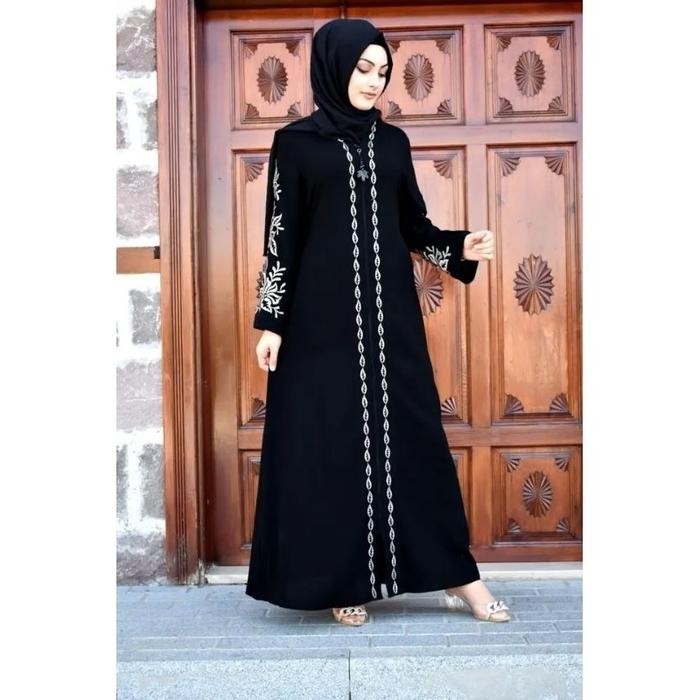 KirimCpT- Abaya Gamis Hitam - Salaf Boutique, Busana Muslim Syari Mewah - Lembut