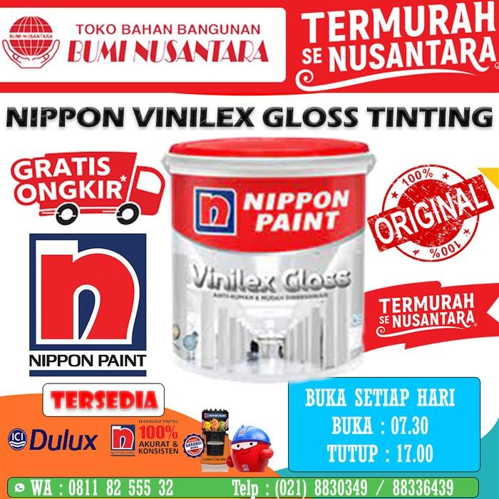 NIPPON VINILEX GLOSS TINTING SEMUA WARNA CAT OPLOS NIPPON VINILEX GLOS