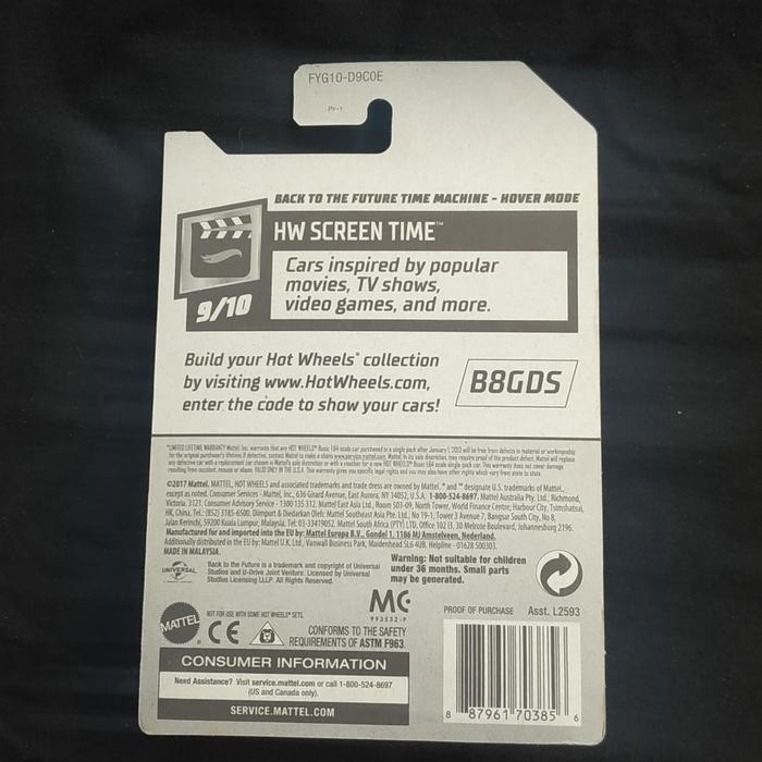 Hot wheels back to the future time machine- hover mode. Rare,,VVHTF