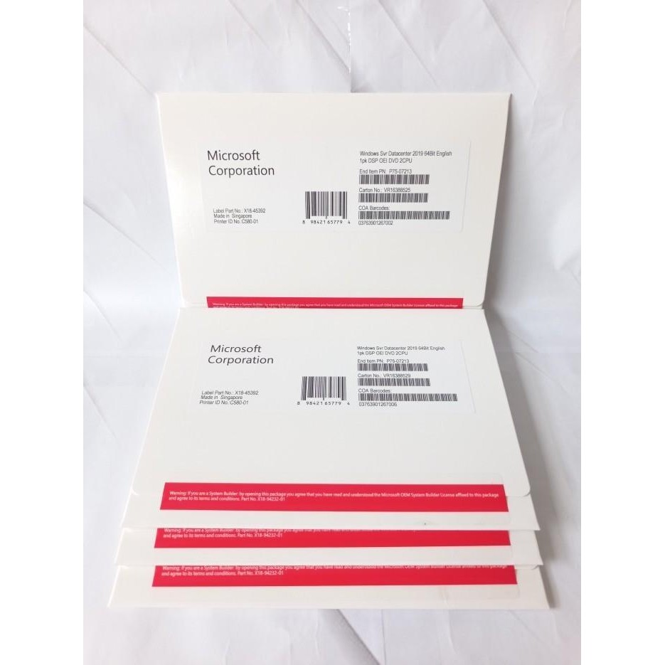 Windows Server 2019 Datacenter Ori 16 Core 5 Cal Lifetime Fullpack